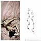 Серьги "Thin Lines" жемчуг. Серьги классические. Украшения Darya_your_jewelry. Ярмарка Мастеров.  Фото №4