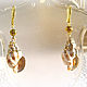 Earrings with tiger shell gilded Terebridae. Earrings. AfricaForever. My Livemaster. Фото №4