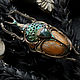 Brooch-pin: ' Scarabaeidae '. Brooches. House Of The Moon Dew. My Livemaster. Фото №4