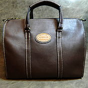 Сумки и аксессуары handmade. Livemaster - original item All IN CHOCOLATE leather bag-briefcase, 100% handmade.. Handmade.