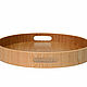 Order Wooden round large tray with handles D35 H5. Art.2211. SiberianBirchBark (lukoshko70). Livemaster. . Trays Фото №3