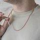 Позолоченная цепочка «Бисмарк».Цепь золочение. Цепочка. АРТЕМИЯ (изделия из серебра). Интернет-магазин Ярмарка Мастеров.  Фото №2