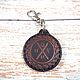Leather key chain with an engraving Amulet from all troubles, Key chain, Ulyanovsk,  Фото №1
