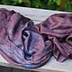 Scarf silk 'Mystic' eco Indigo madder. Scarves. Artinflat - natural dyeing. Online shopping on My Livemaster.  Фото №2