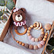 Baby box for girls: nipple holder, rodent, rattle-bear. Gift for newborn. MaraBoo Handmade. My Livemaster. Фото №4