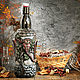 Заказать Dragon Castle, Замок с драконом, декоративная бутылка фентези. Glorious_Bottles декоративная посуда (anna-maslova). Ярмарка Мастеров. . Бутылки Фото №3