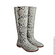 Botas de piel de pitón ELIA. High Boots. Python Fashion. Интернет-магазин Ярмарка Мастеров.  Фото №2
