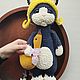 Вязаная игрушка кот Том с гусенком, идея подарка, Амигуруми куклы и игрушки, Канск,  Фото №1