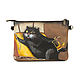Cat and Primus Clutch Bag'. Clutches. Pelle Volare. Online shopping on My Livemaster.  Фото №2