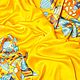Батик шелковый платок "Сказочный город желтый". Шарфы. Шелковое настроение (Екатерина). Интернет-магазин Ярмарка Мастеров.  Фото №2