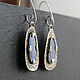Order Silver earrings with blue kyanites. etnoart. Livemaster. . Earrings Фото №3