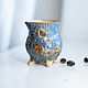Авторский керамический стакан ручной лепки «Тотем Хамелеон». Стаканы. Airy Ceramic. Ярмарка Мастеров.  Фото №4