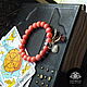 Coral bracelet 'Romance'. Bead bracelet. Handiwork decorations. Online shopping on My Livemaster.  Фото №2