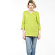 Bright spring tunic made of 100% linen. Blouses. etnoart. My Livemaster. Фото №4