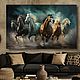 Картины с лошадьми Бегущие арабские лошади Живопись картины. Картины. Воплощение стиля. Интернет-магазин Ярмарка Мастеров.  Фото №2