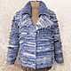 Denim jacket Eco-fur Coat made of denim fur, Outerwear Jackets, Taganrog,  Фото №1