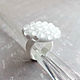 The 'Drop' ring is white. Rings. Ata-glass. Online shopping on My Livemaster.  Фото №2