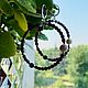 Серьги-кольца. Гранат и жемчуг. Серебро. Серьги-кольца. Artisan A Галина. Ярмарка Мастеров.  Фото №4