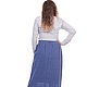 Order Skirt blue cotton. Skirt Priority (yubkizakaz). Livemaster. . Skirts Фото №3