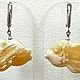 Серьги РЫБКИ КОРАЛЛОВЫЕ. Серьги классические. ЯНТАРНЫЕ ГРЁЗЫ. Ярмарка Мастеров.  Фото №5