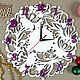 Часы ажурные настенные. Часы для спальни. Часы для гостиной. Часы классические. Аливан Декор из дерева. Интернет-магазин Ярмарка Мастеров.  Фото №2