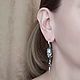 Серьги "Я и моя лучшая подруга", лица, змея, snake, face. Серьги классические. Сергей (Жук). Ярмарка Мастеров.  Фото №6