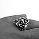 Кольцо мужское из серебра Lily's Crown BBR37-01. Кольца. Blacksilver. Ярмарка Мастеров.  Фото №4