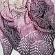Shawl 'Listopad' with lurex, lilac. Shawls. Tatyana (Makushka_knits). Ярмарка Мастеров.  Фото №4