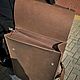 Городской рюкзак для MacBook. Рюкзак из кожи в городском стиле. Рюкзаки. BARCA Leather Craft изделия из кожи (barca-di-carta). Ярмарка Мастеров.  Фото №4