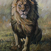Картины и панно handmade. Livemaster - original item Leo. Oil painting on canvas. Animals. Handmade.