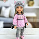 Одежда для кукол Паола Рейна. Серо-розовый костюмчик " Котёнок "   ". Одежда для кукол. Одежда для кукол Паола Рейна (desouris). Ярмарка Мастеров.  Фото №5