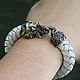 Order Elephant Bracelet | Silver | Premium Leather. totemicashop. Livemaster. . Braided bracelet Фото №3
