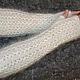 Long white fingerless gloves knitted from 100% goat fluff Hand Knit. Mitts. KOZAmoDA (kozamoda) (kozamoda). Online shopping on My Livemaster.  Фото №2