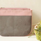 Сумки и аксессуары handmade. Livemaster - original item Evelyne GM purse insert, with zipper pocket. Handmade.