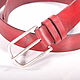 Women's leather belt 'Red rose'. Straps. CRAZY RHYTHM bags (TP handmade). My Livemaster. Фото №5
