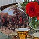 Винтаж: Тонкий костяной фарфор, Royal Doulton Зов охотника Встреча Англия, Тарелки декоративные винтажные, Лондон,  Фото №1