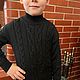 Детский свитер с косами из шерсти мериноса VERONA, Свитеры и джемперы, Санкт-Петербург,  Фото №1