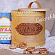 Bank from a birch bark large 'Flour'. Capacity for flour storage, Utensils, Tomsk,  Фото №1