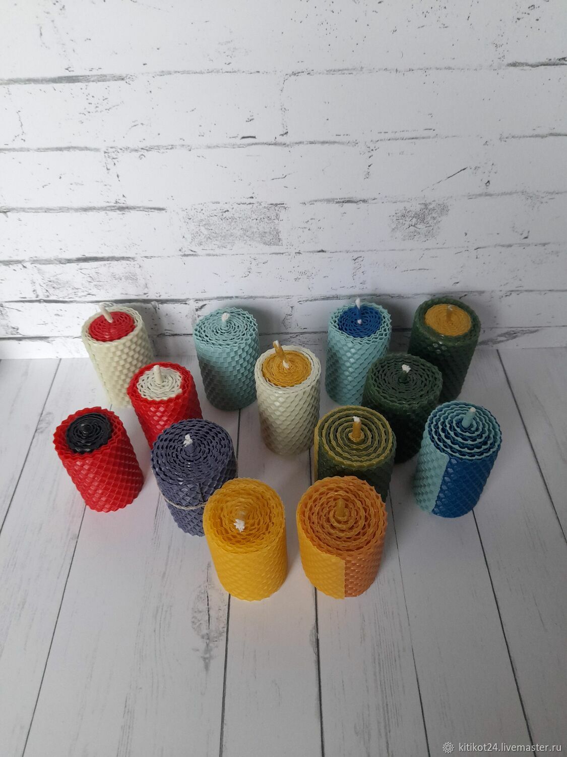 Свечи: Свечи ручной работы из вощины (маленький размер) – купить онлайн ...