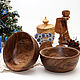 Деревянные  чаши из ореха, 2 шт, Тарелки, Ялта,  Фото №1