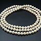 Beads made of natural light gold class AAA pearls, d 9 mm, Beads2, Moscow,  Фото №1