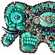 Brooch 'Elephant' No. №8 Turquoise. Brooches. Simkha - Jewelry For Joy. Online shopping on My Livemaster.  Фото №2