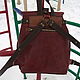 Red-brown leather backpack Casual. Backpacks. Masha Pavlova (sumkiotmariya). Интернет-магазин Ярмарка Мастеров.  Фото №2