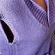 Жилет фиолетовый вязаный женский из теплой шерсти 75%. Жилеты. AccessoriesWool мягко и комфортно. Ярмарка Мастеров.  Фото №5