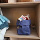 Корзина-мешок для хранения XS 19*8*8 см./цвет синий. Корзины. ecoideas.shop. Интернет-магазин Ярмарка Мастеров.  Фото №2