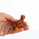 Рыжий кот миниатюра   для кукольного домика. Мини фигурки и статуэтки. Игрушки - Шерсть в радость (AnzhelikaK). Интернет-магазин Ярмарка Мастеров.  Фото №2