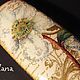 очечник. очешник, футляр для очков, очечник декупаж, очешник декупаж, очечники, очешники, белый очешник, очешник ручной работы, белый цветок, очешник для девушки, женский очешник