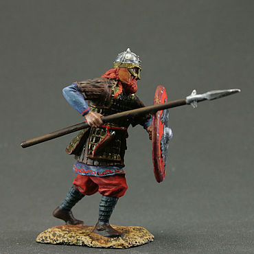Tin soldier Set of Linear Infantry Orchestra France, 54 mm 7 miniatures 