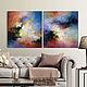 Abstract painting Set of two acrylic painting on canvas, Pictures, Petrozavodsk,  Фото №1