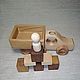 Wooden car truck with cubes. Rolling Toys. Shop Grizunok teether. My Livemaster. Фото №5